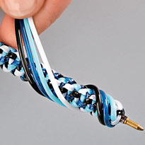 Плетение из трубочек: ручка Гусеница. Шаг 3