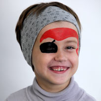 Аквагрим для детей: пират. Шаг 2