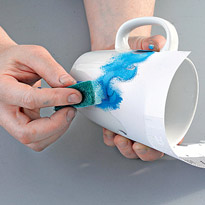 Фарфоровые чашки с вашим авторским рисунком. Шаг 2