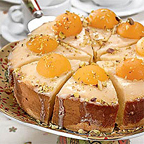 Творожный торт с абрикосами. Шаг 7