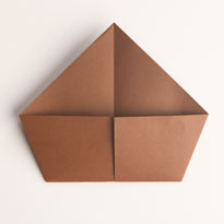 Собака оригами. Как сложить из бумаги терьера. Шаг 4