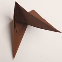 Собака оригами. Как сложить из бумаги терьера. Шаг 10