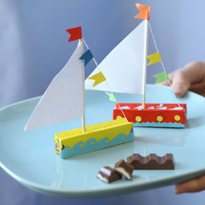 Кораблики из шоколада. Шаг 4
