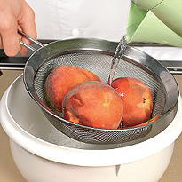 Персиковое варенье с апельсинами. Шаг №1. Шаг 1