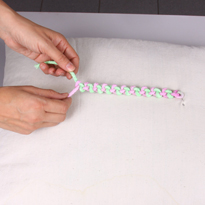 Макраме: плетение цепочки. Шаг 3