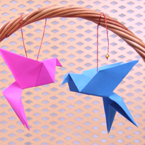 Летящий голубь. Оригами